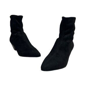 Boden Women's Black Suede Leather Low Calf Heel Sz 39 (8.5 US)